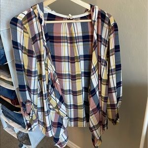 Roxy flannel coverup